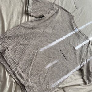 Zara Men's Taupe Short Sleeve Tee